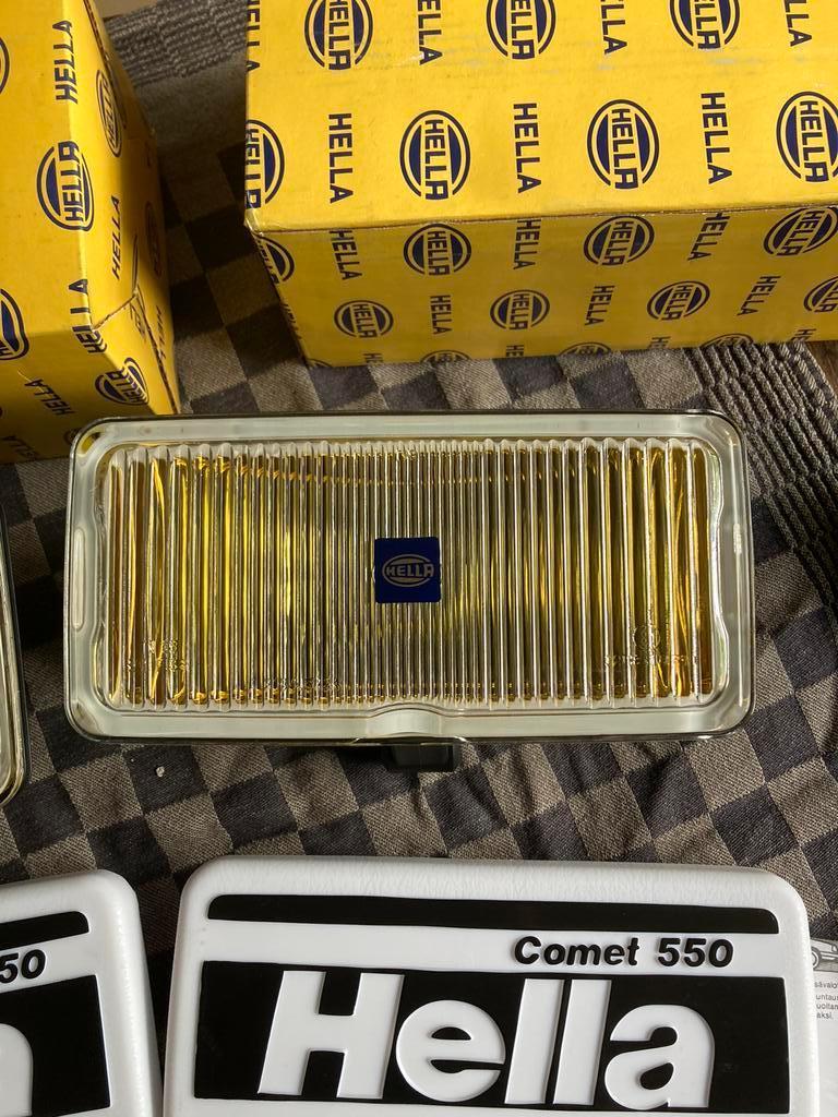 Oldtimer 2 Hella Mistlampen met covers type comet 550, Ophalen of Verzenden, Nieuw