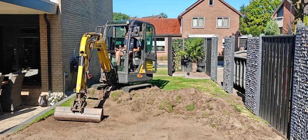 Mini graafmachine, klein Grondverzet, Ophalen of Verzenden