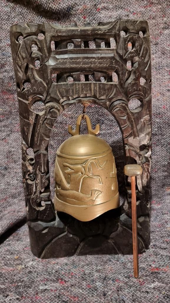 Messing bel gong koper bronz, Ophalen of Verzenden