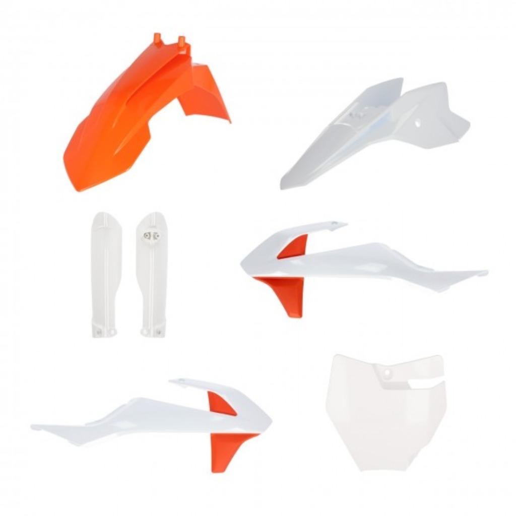 * KTM SX 50 COMPLETE PLASTIC SET WIT/ORANJE 2016-2023 *, Ophalen of Verzenden, Nieuw
