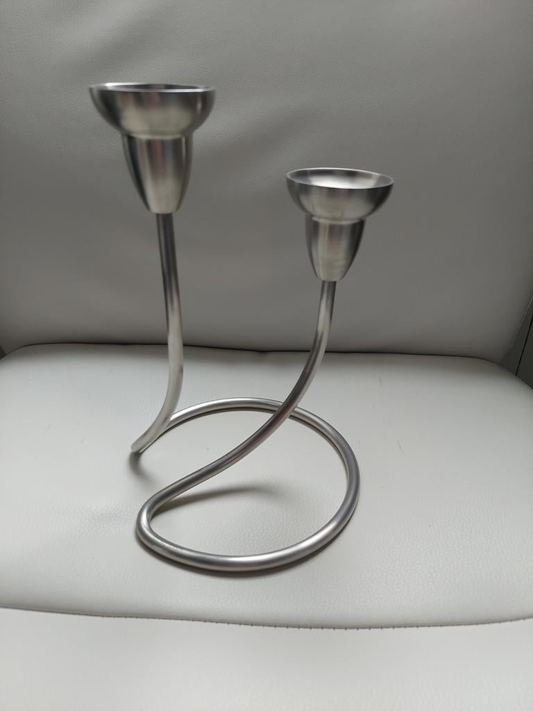 Georg Jensen swing kandelaar, Scandinavisch design, Overige kleuren, Ophalen of Verzenden, Zo goed als nieuw, Metaal