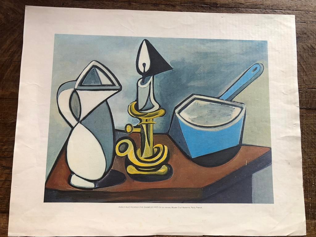 Oude litho Picasso, Ophalen of Verzenden