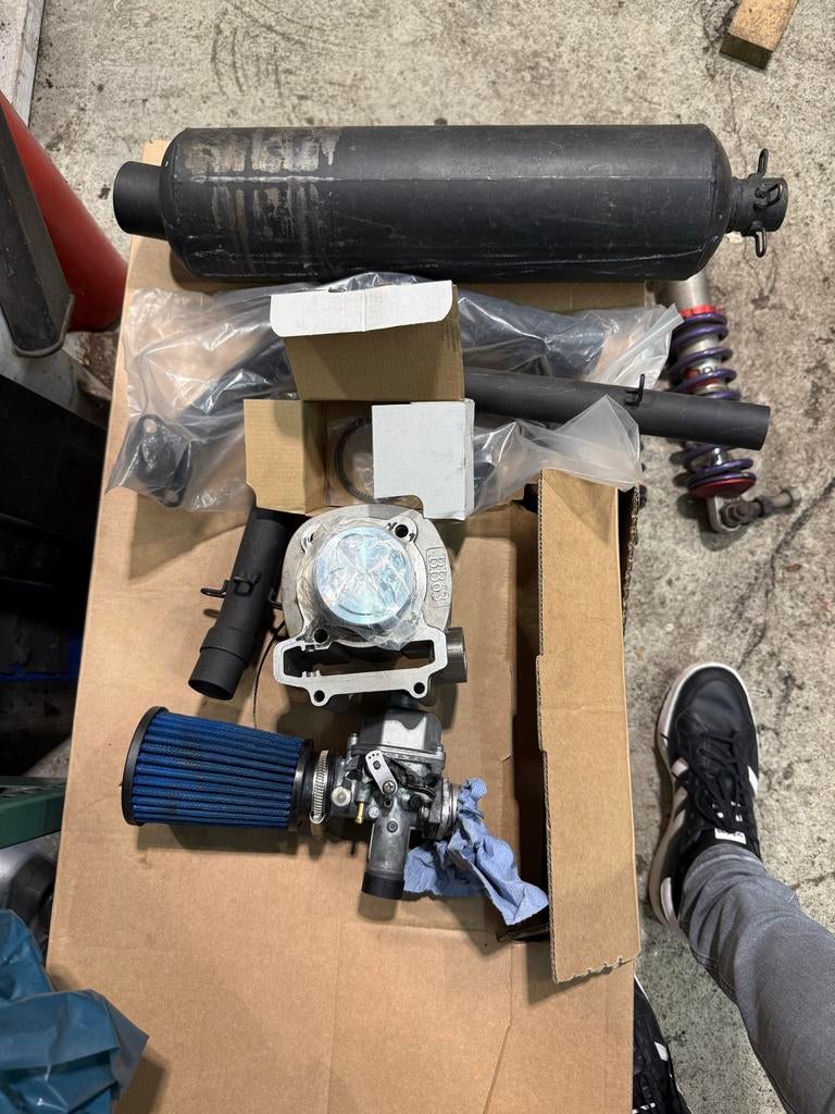 RK1 Bigbore Set + Uitlaat + Carburateur!, Sport en Fitness, Karting, Ophalen of Verzenden, Nieuw