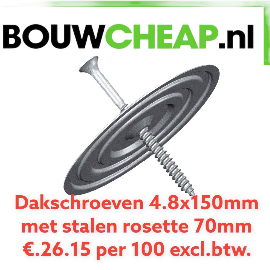 Dakschroeven bij Bouwcheap heel goedkoop!!!, Ophalen of Verzenden, Nieuw