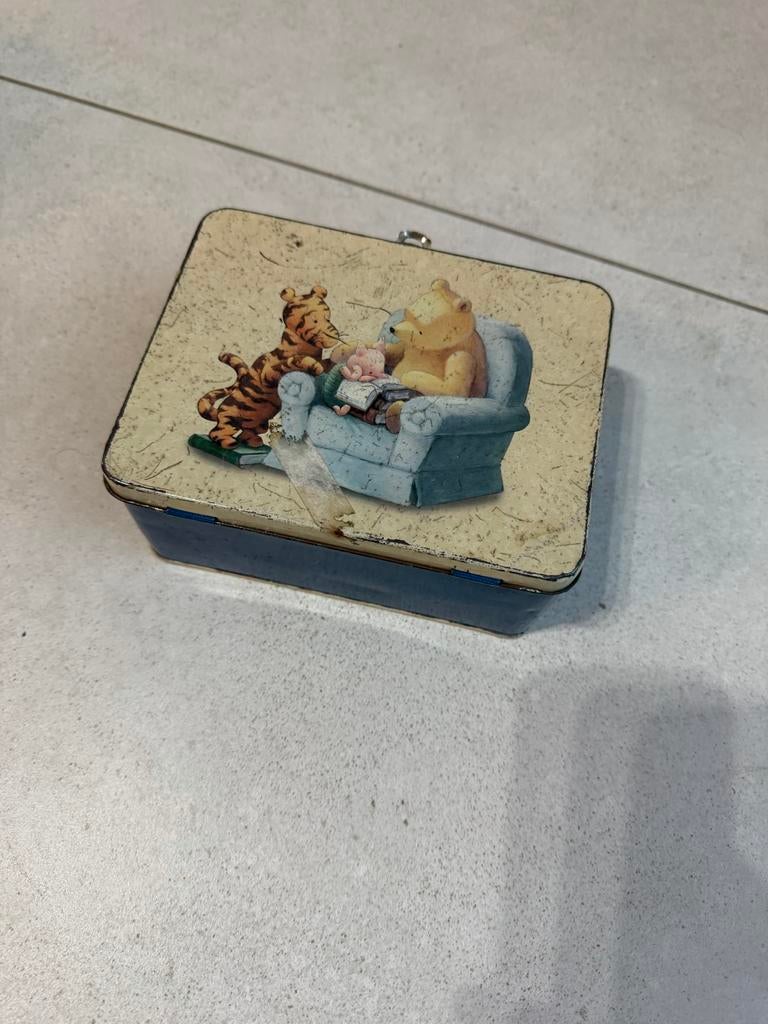 Vintage Winnie de Poeh Metalen Lunchbox, Ophalen of Verzenden, Gebruikt