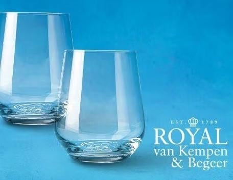 Twee Kristallen  water glazen  AH spaaractie, Huis en Inrichting, Ophalen, Glas of Glazen, Nieuw, Glas