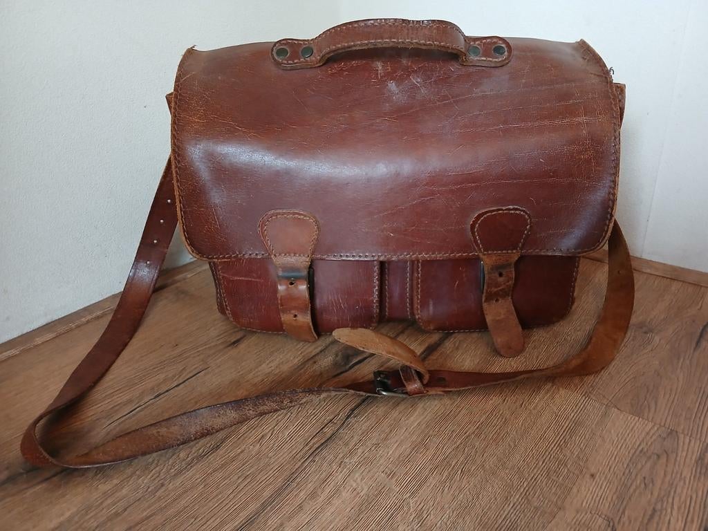 Original ruitertassen, Ophalen, Bruin, Overige typen, Leer