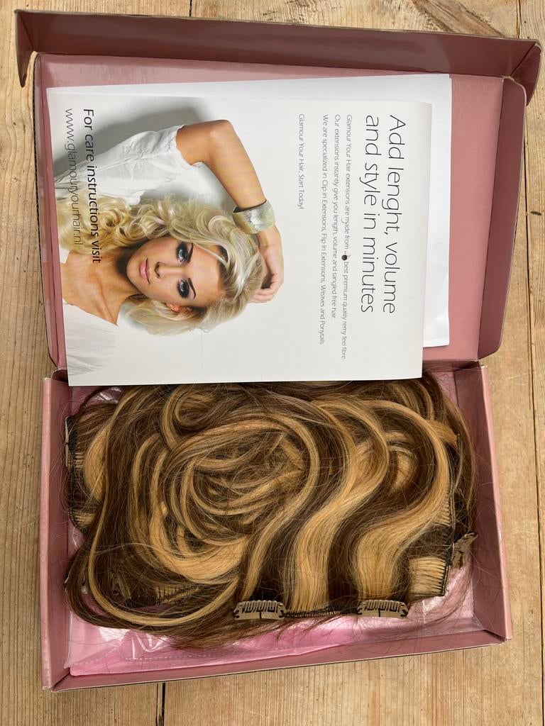 Glamour Your Hair Haarverlenging, Ophalen of Verzenden, Zo goed als nieuw, Pruik of Haarverlenging