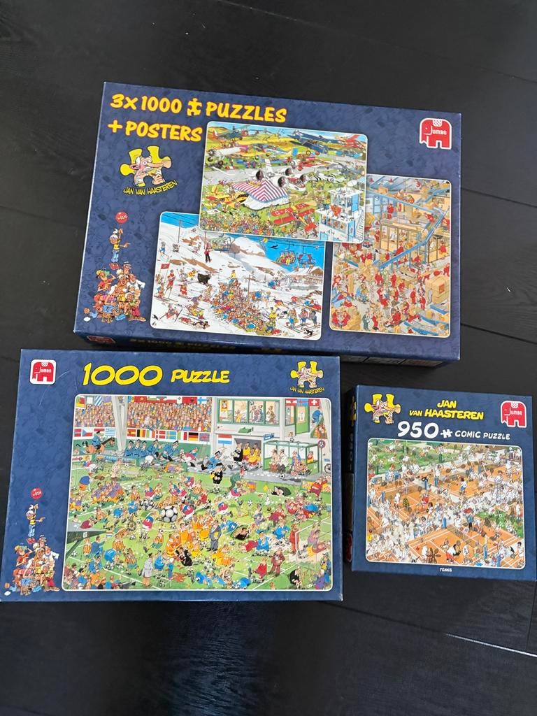 Jan van Haasteren puzzels set legpuzzels, Hobby en Vrije tijd, Denksport en Puzzels, Ophalen of Verzenden, 500 t/m 1500 stukjes