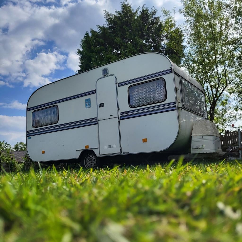 Knaus Sudwind 1979 oldtimer, Caravans en Kamperen, Caravans, Rondzit, Koelkast, Particulier, 500 - 750 kg