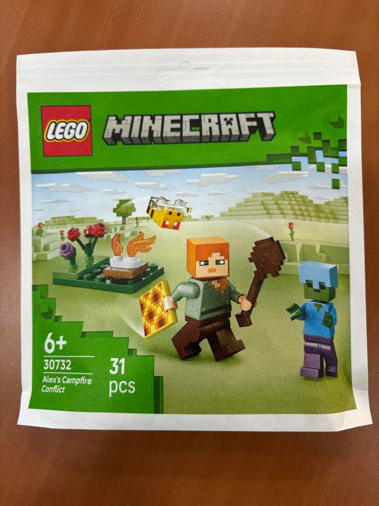 LEGO Minecraft Alex's Kampvuur Conflict 30732, Ophalen of Verzenden, Nieuw, Complete set, Lego
