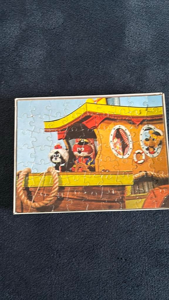 Vintage Bereboot Puzzel, Ophalen of Verzenden, Meer dan 50 stukjes, Gebruikt, 4 tot 6 jaar
