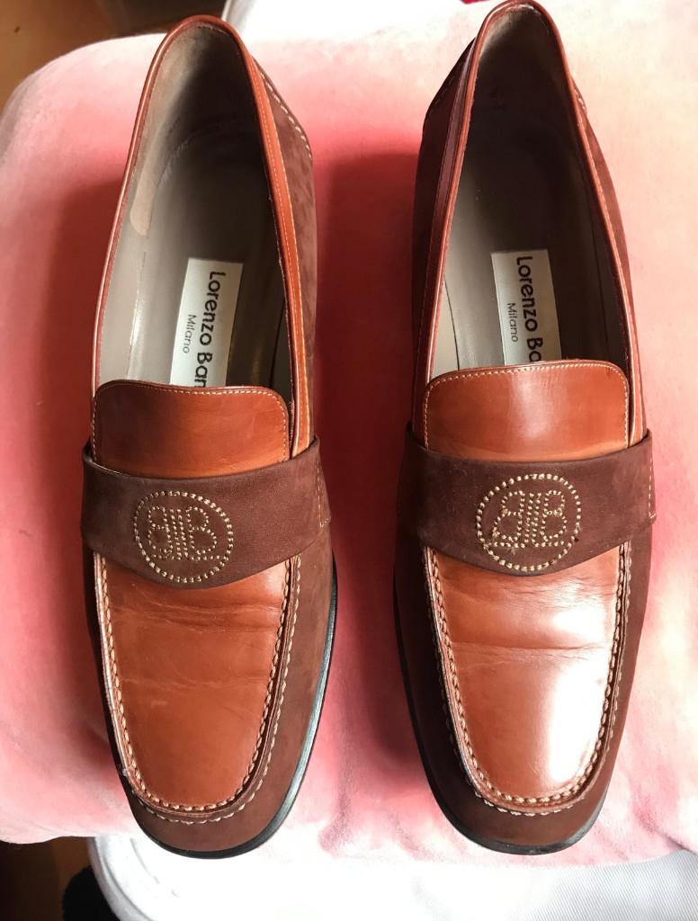 Lorenzo Banfi dames schoenen, Ophalen, Bruin, Instappers, Nieuw