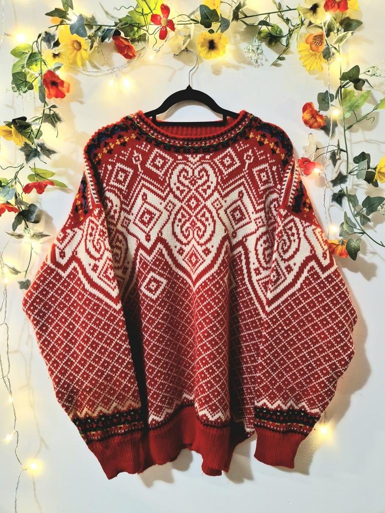 Prachtige vintage Dale of Norway puur wollen handmade trui, Kleding | Dames, Truien en Vesten, Ophalen of Verzenden, Zo goed als nieuw