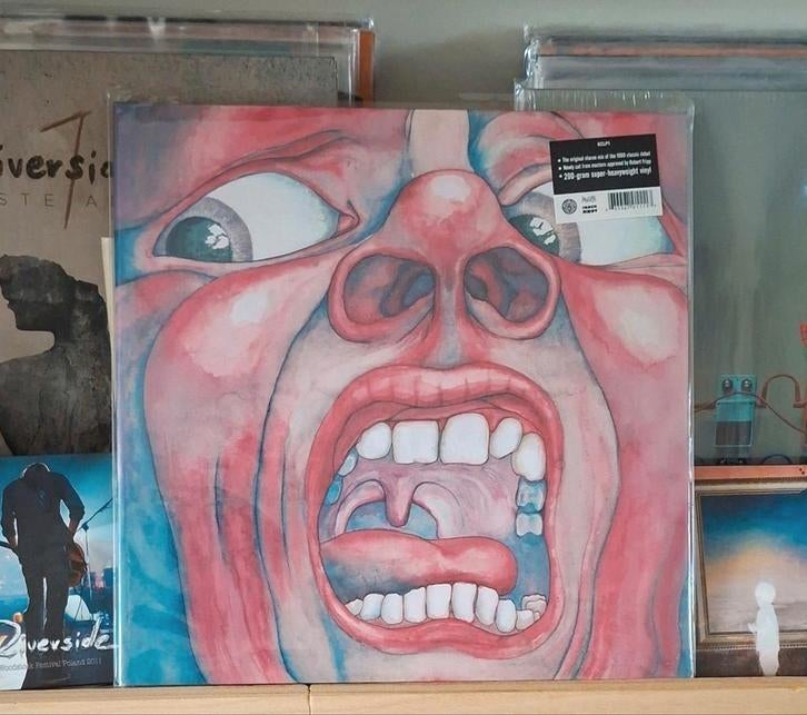 KING CRIMSON IN THE COURT OF THE CRIMSON KING 200gr vinyl, Ophalen of Verzenden, Zo goed als nieuw, 12 inch, Progressive