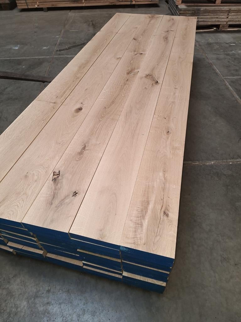 Nieuwe  eiken  planken  Geschaafd, Doe-het-zelf en Verbouw, Hout en Planken, Ophalen of Verzenden, Nieuw