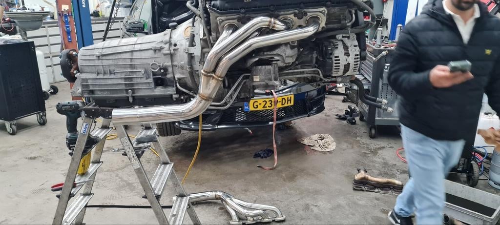 c63 m156 headers spaghetti uitlaat mercedes amg w204, Ophalen, Gebruikt