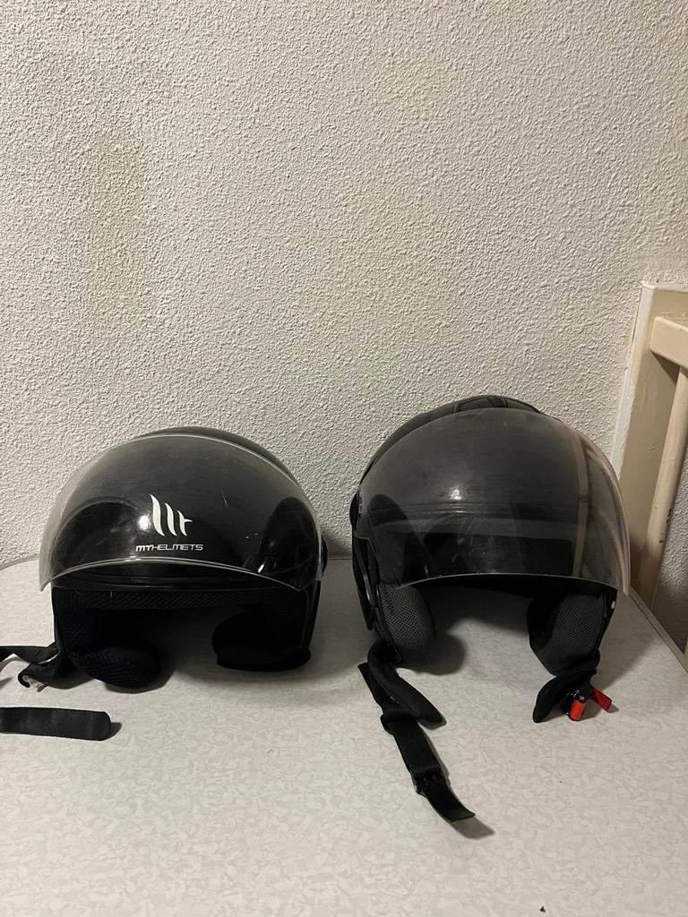Scooter helmen, Fietsen en Brommers, Brommerhelmen, Ophalen, Gebruikt