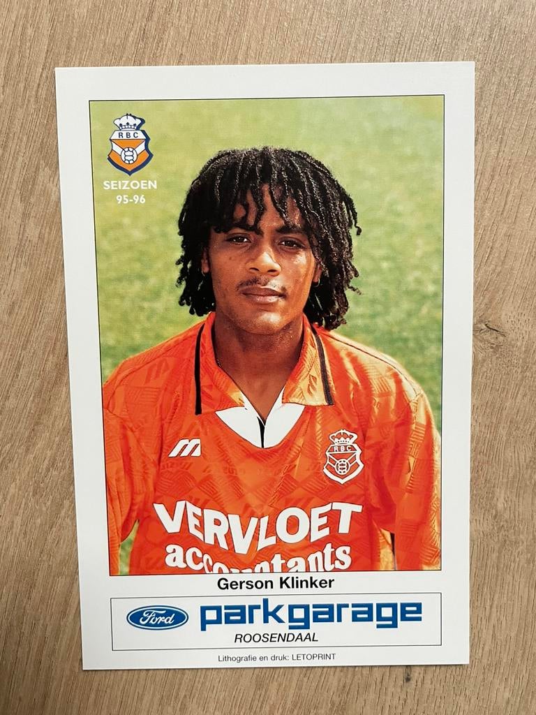 Fotokaart Gerson Klinker (RBC) ., Verzamelen, Sportartikelen en Voetbal, Ophalen of Verzenden, Nieuw, Buitenlandse clubs, Spelerskaart