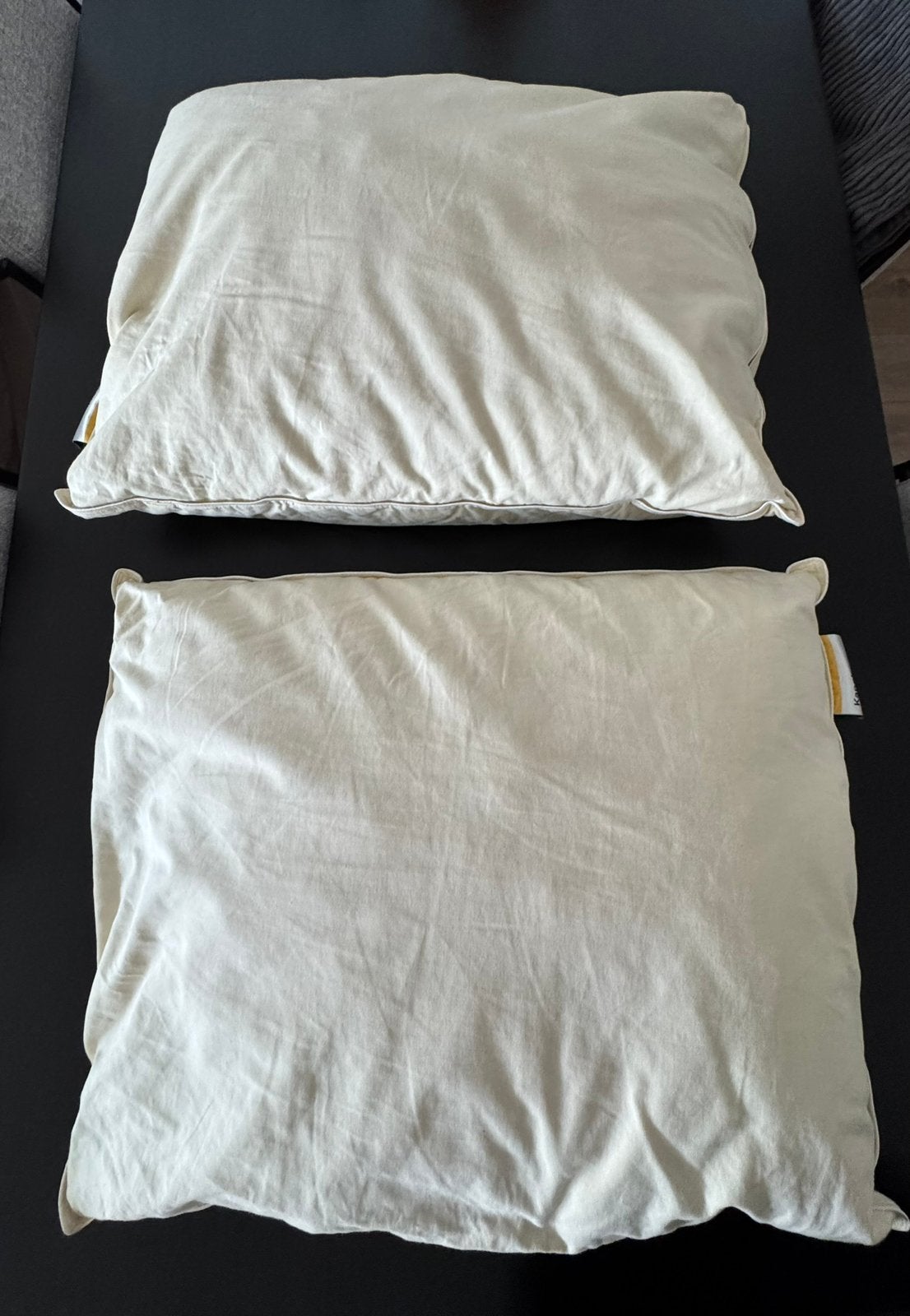 2x Hoofdkussen kapok 60x70, Huis en Inrichting, Overige merken, Wit, Hoofdkussen, Ophalen of Verzenden