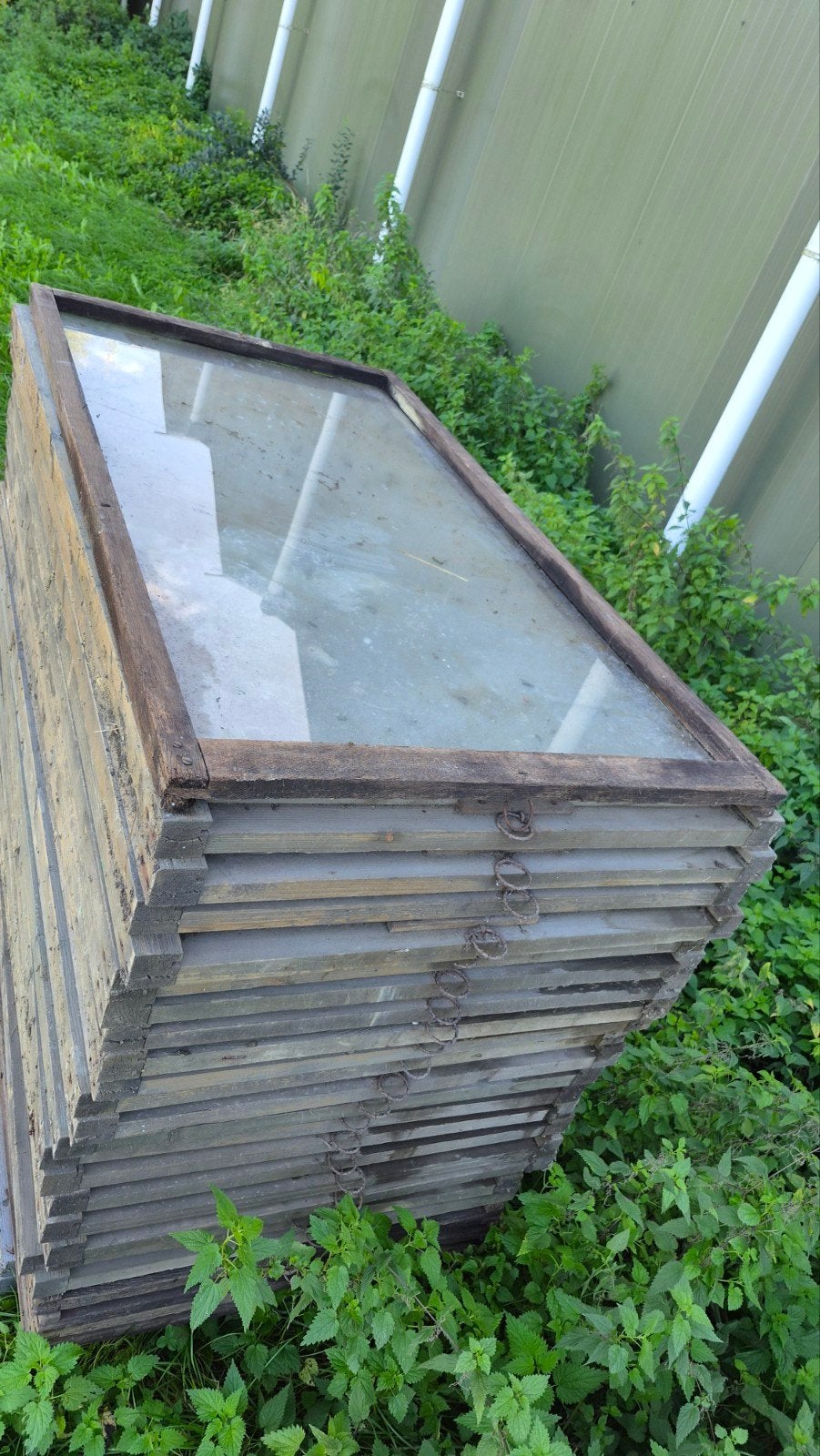 Zeer nette Broeikasramen/Platglas ramen, Ophalen, Gebruikt, 80 tot 120 cm, 80 tot 120 cm