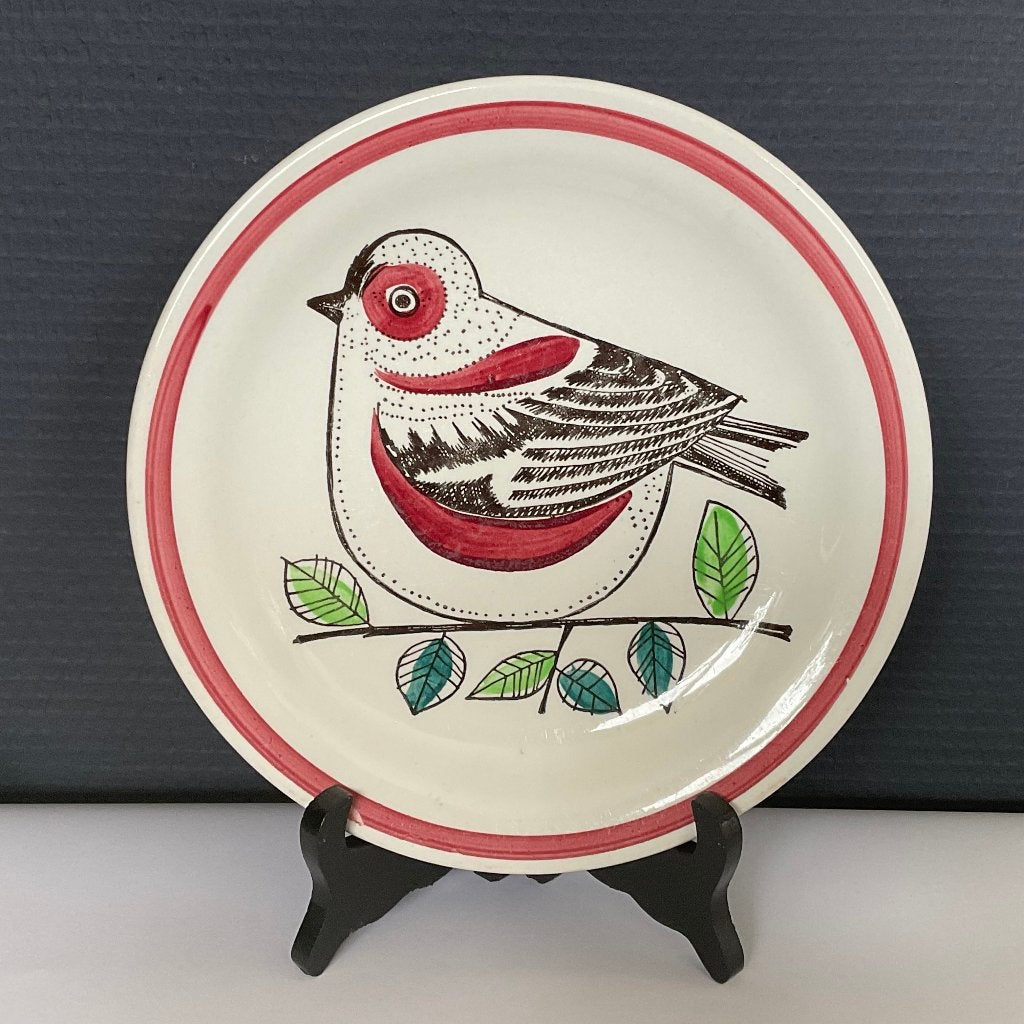 Rörstrand Sweden bordje, Pippi Bofink, 1960-1966, vogel, Ophalen of Verzenden