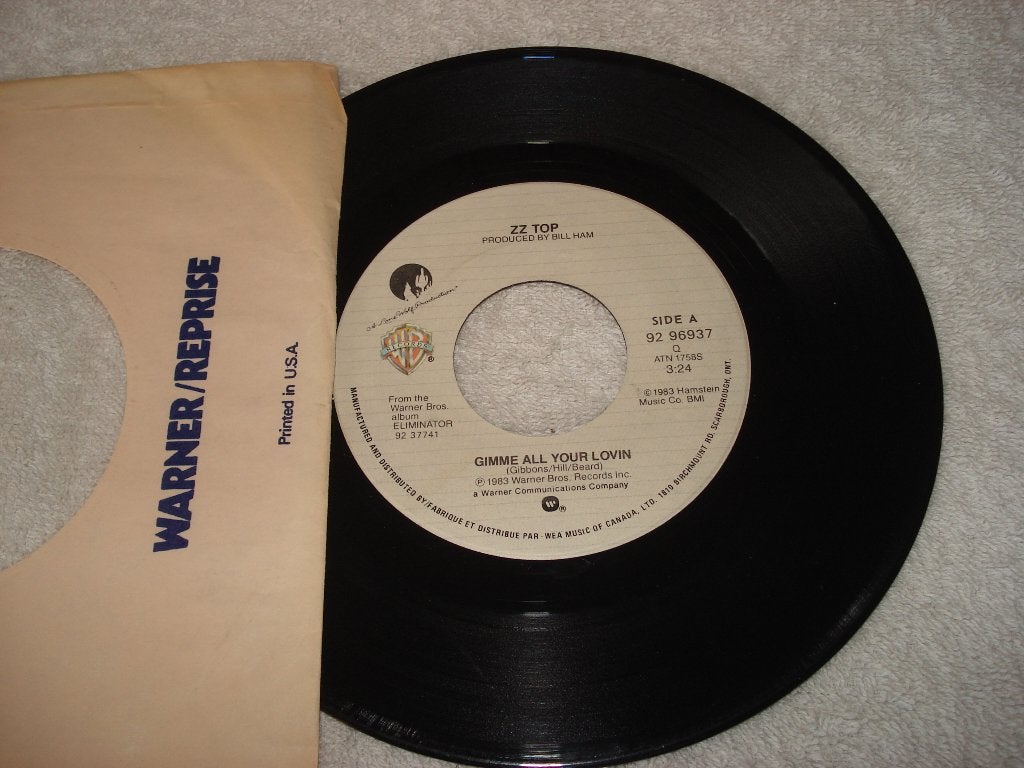 ZZ Top   Gimme All Your Lovin   Canada    Orgineel, Originele persing, Ophalen of Verzenden, Zo goed als nieuw, Rock en Metal