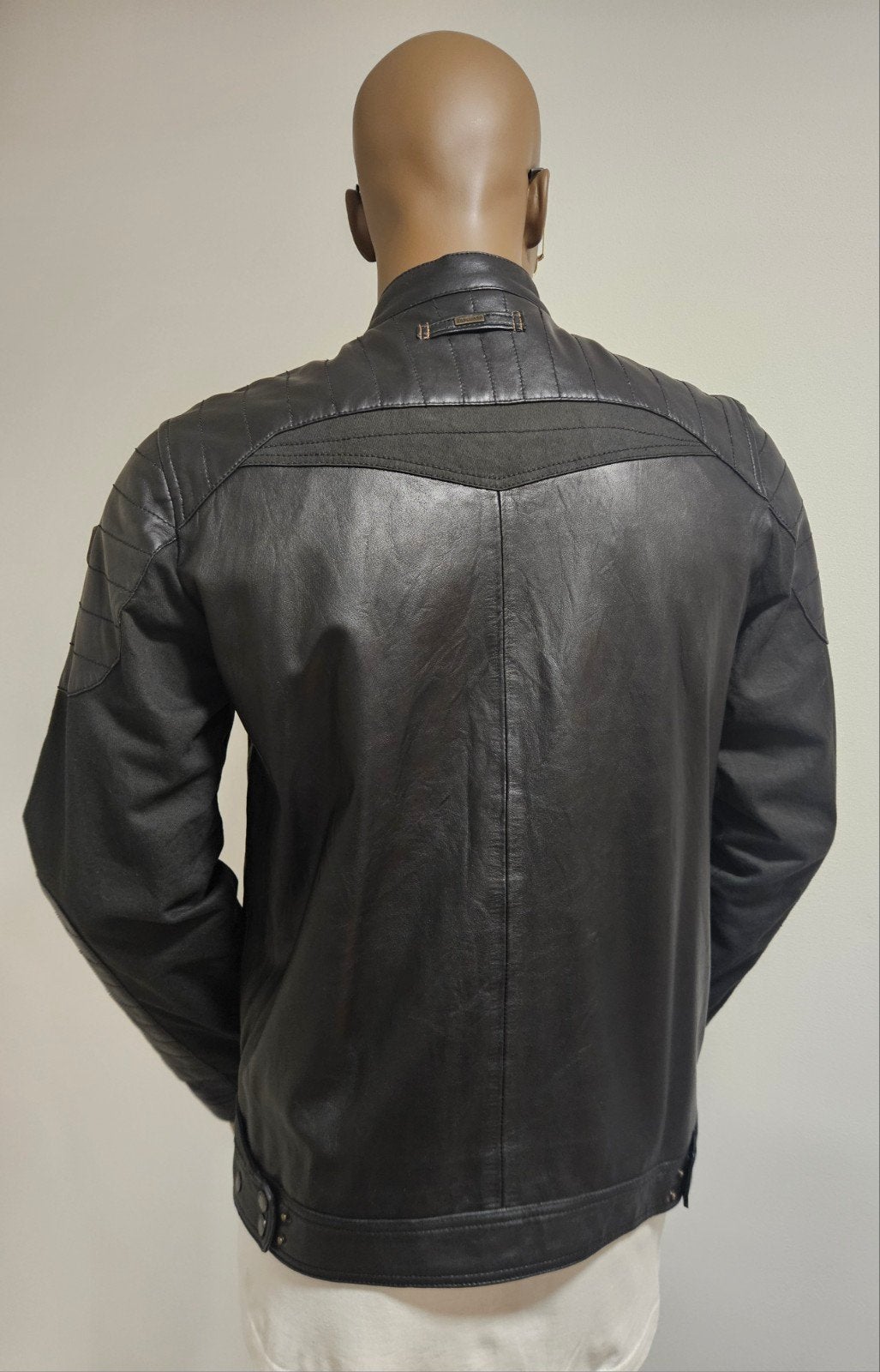Vanguard / PME zeldzaam model deels leren jas (M), Maat 48/50 (M), ., Zwart, Ophalen of Verzenden