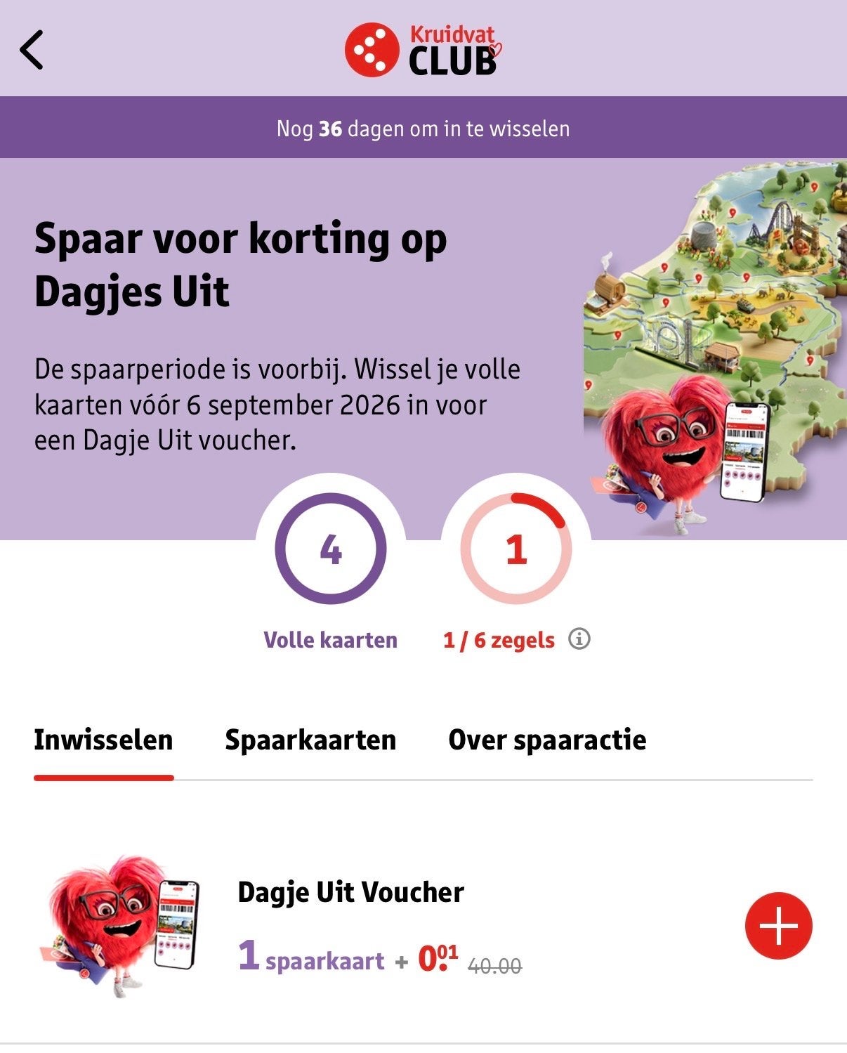 Kruidvat dagjes uit voucher 5 stuks, Eén persoon, Kortingskaart
