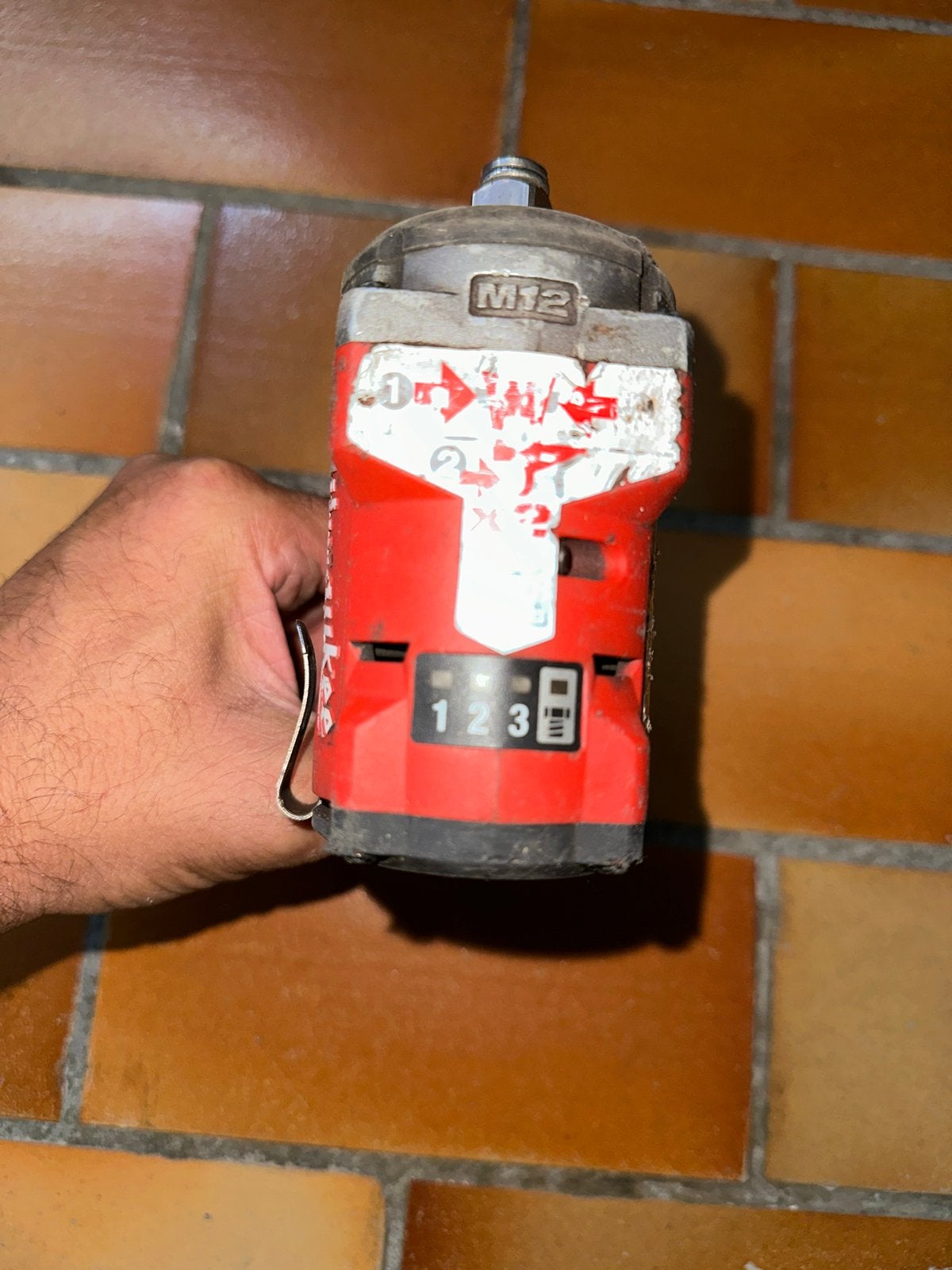 Milwaukee M12 FUEL Slagmoersleutel - Gebruikt, Gebruikt, Variabele snelheid, Overige typen, Ophalen of Verzenden