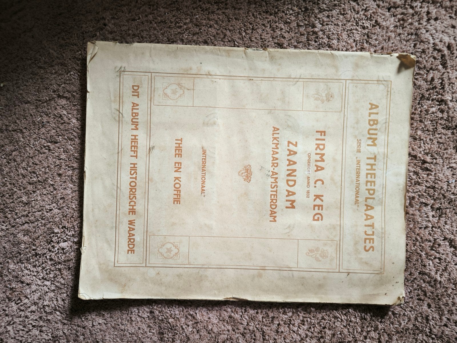 Zeldzaam Keg's Thee Plaatjes Album - Historische Waarde, Ophalen of Verzenden