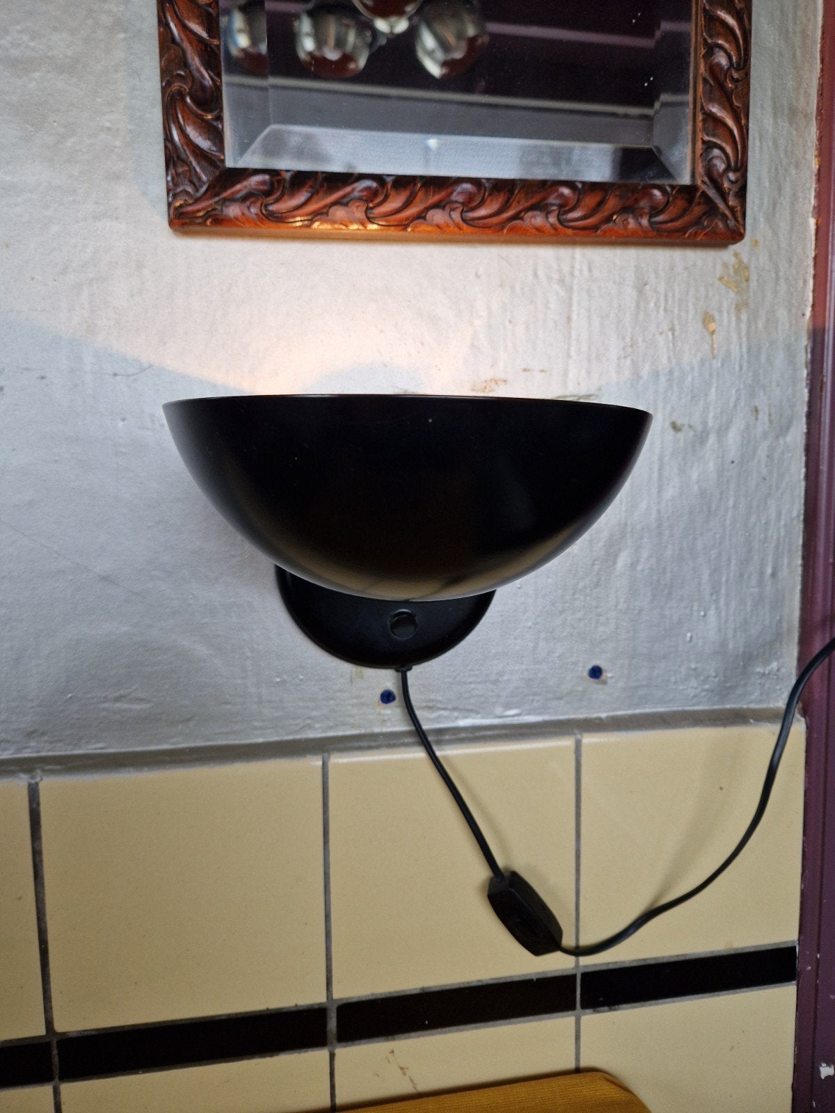 Post moderne wandlamp uplight 1980s, Gebruikt, Up-/downlighter, Overige merken, Metaal