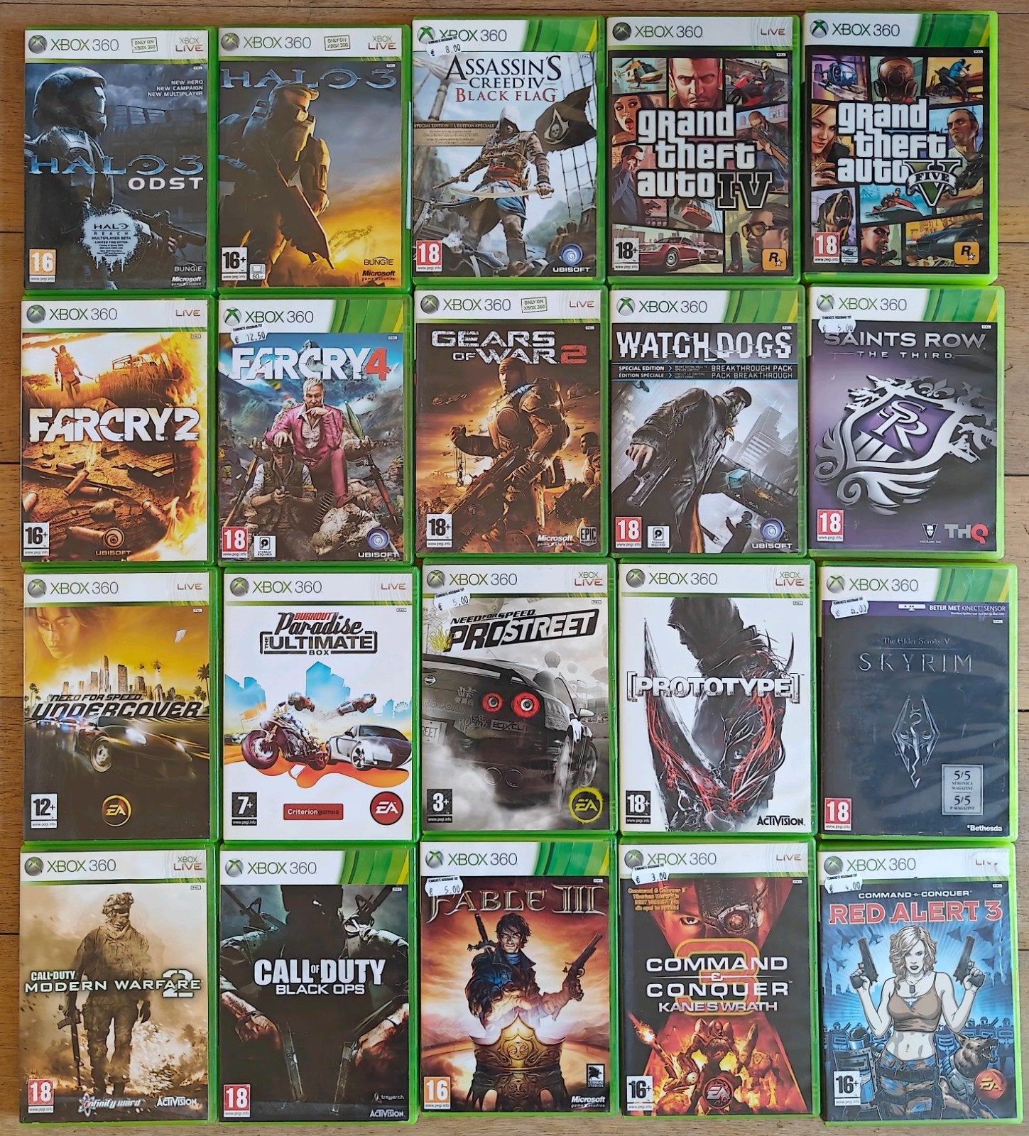 20 Xbox 360 spellen | Diverse A-games, Spelcomputers en Games, Gebruikt, Vanaf 18 jaar, 1 speler, Ophalen of Verzenden