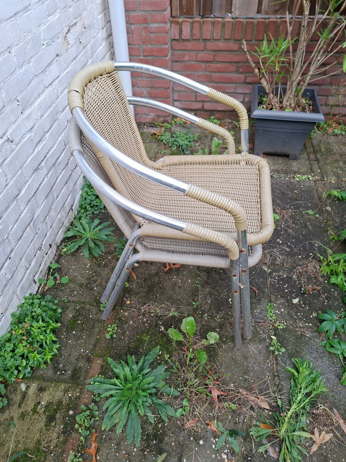 Twee tuinstoelen, Ophalen, Gebruikt