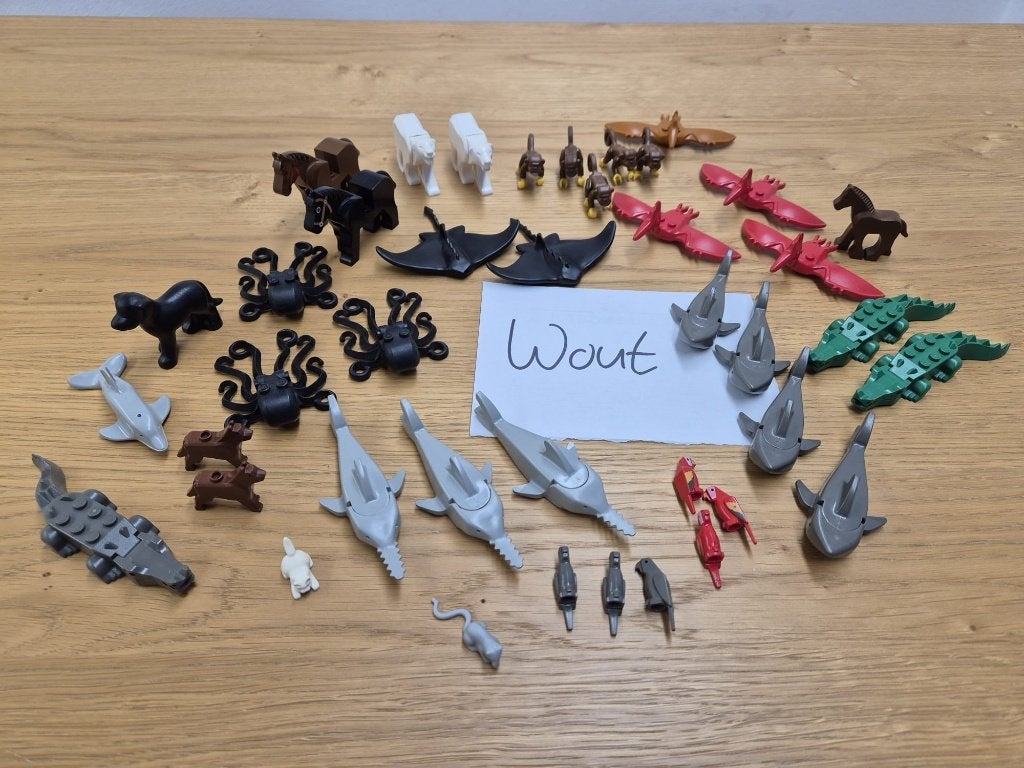 Diverse orginele Lego dieren!!!, Gebruikt, Lego, Accessoire, Ophalen of Verzenden