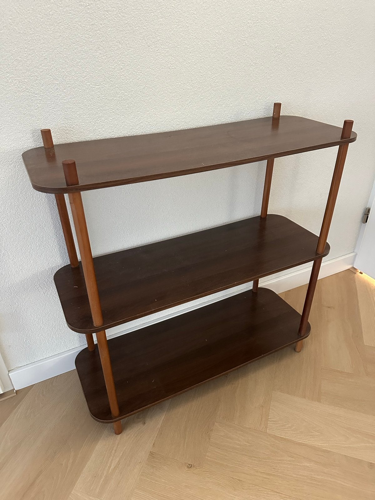 Japandi 3-laags wandkast van Action 2x, Huis en Inrichting, Ophalen, Met plank(en), Gebruikt, 50 tot 100 cm