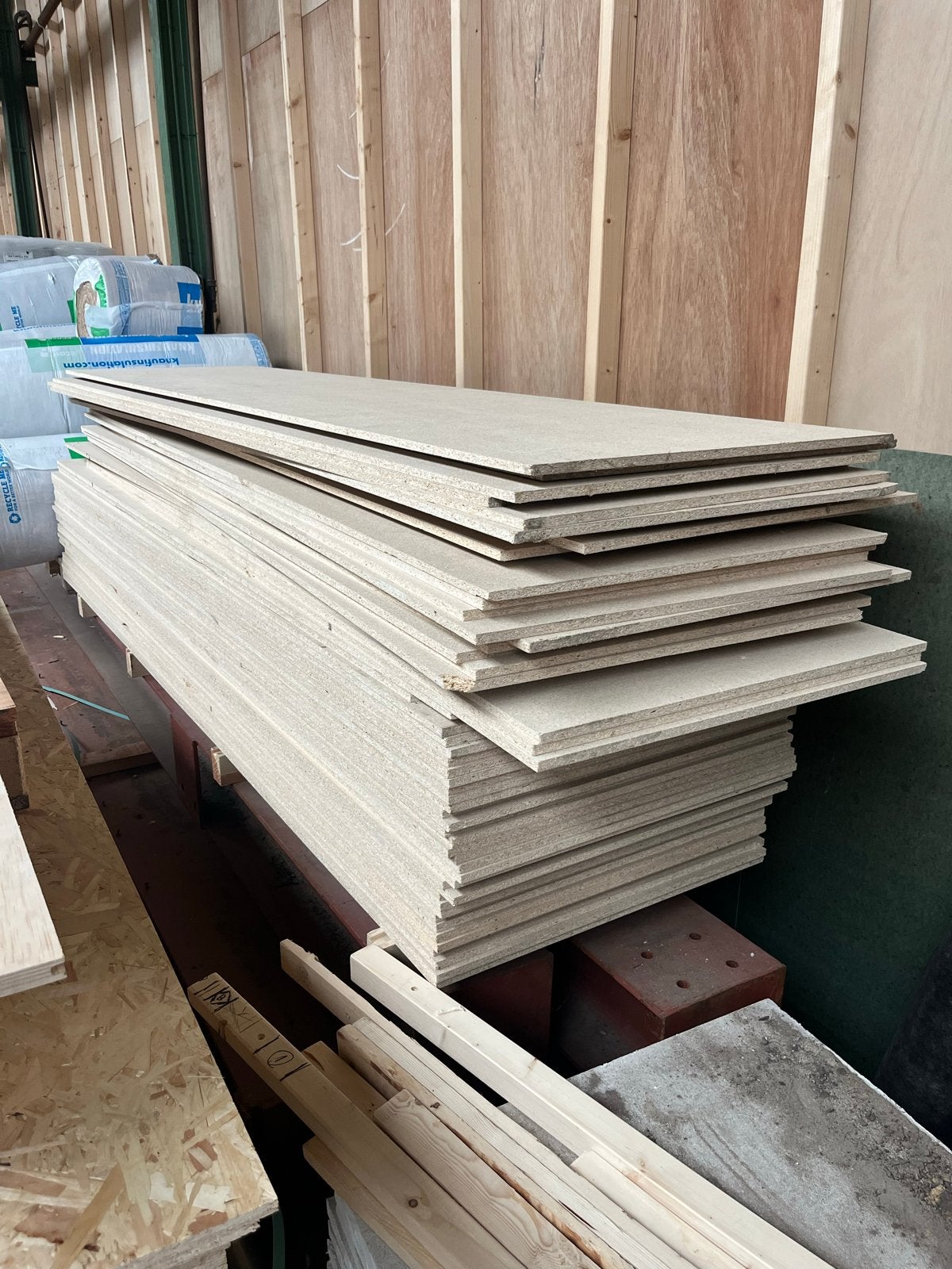 VloerPlaten 80 stuks 62,5x260 12 mm, Doe-het-zelf en Verbouw, Hout en Planken, Ophalen, Minder dan 25 mm, Overige typen, Zo goed als nieuw