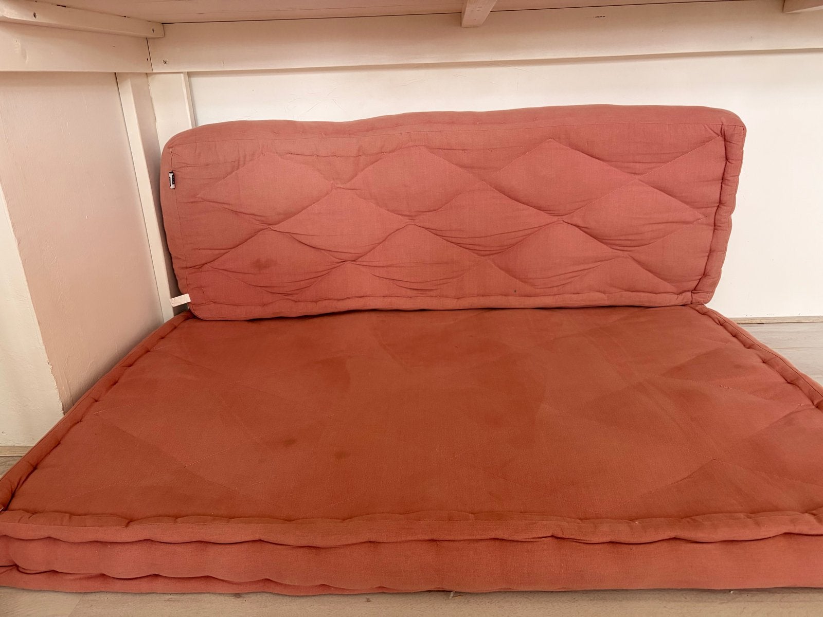 Set palletkussens Karwei oud-roze (zit- en rugkussen), Ophalen, Overige merken, Gebruikt, Palletkussen