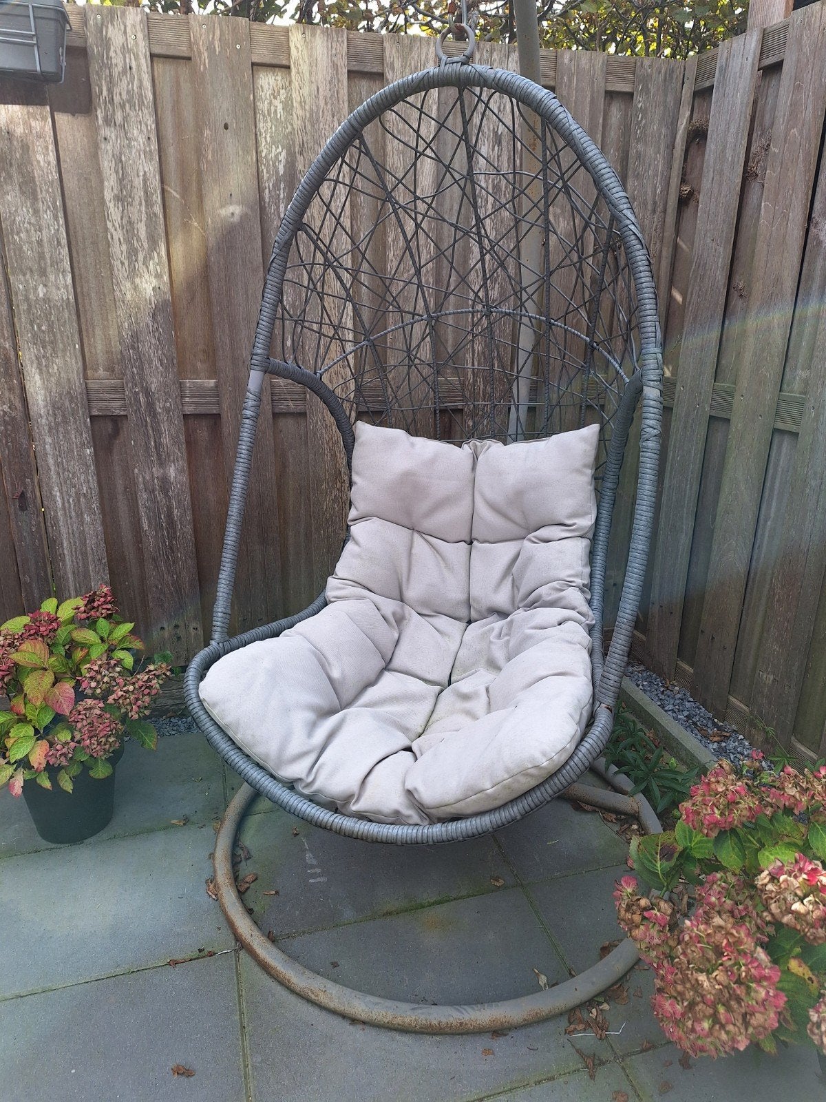 Hangstoel tuin-Opknapper, Ophalen, Gebruikt, Metaal