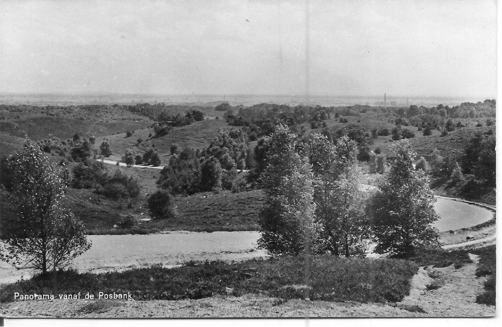 Ansichtkaart Panorama vanaf de Posbank, Gelderland, Ophalen of Verzenden, 1960 tot 1980, Gelopen, Gelderland