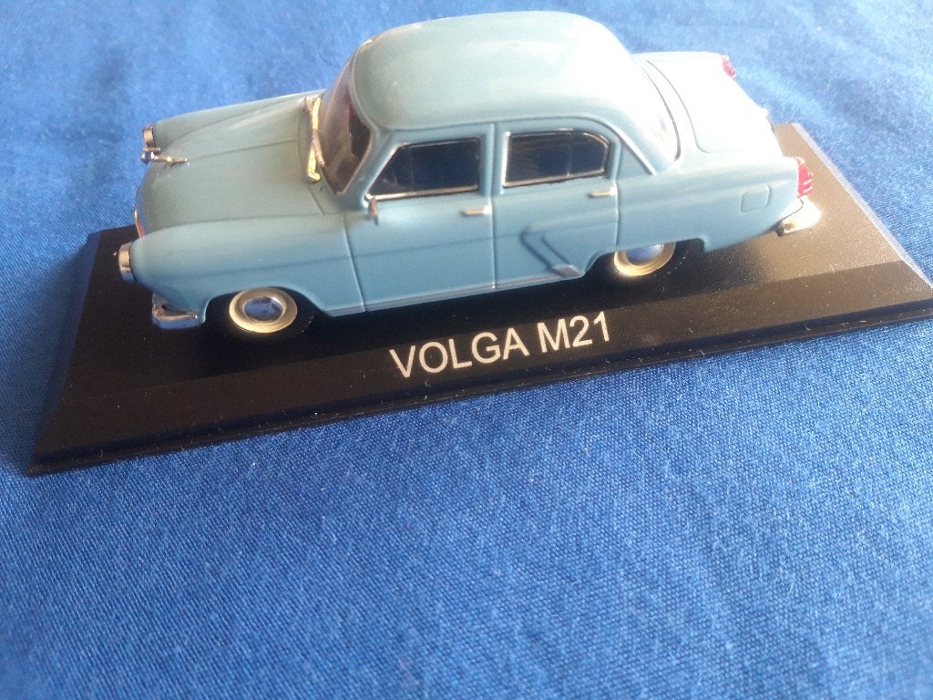 GAZ Volga M21 Sedan blauw 1:43, Ophalen of Verzenden, Zo goed als nieuw, Auto, Overige merken