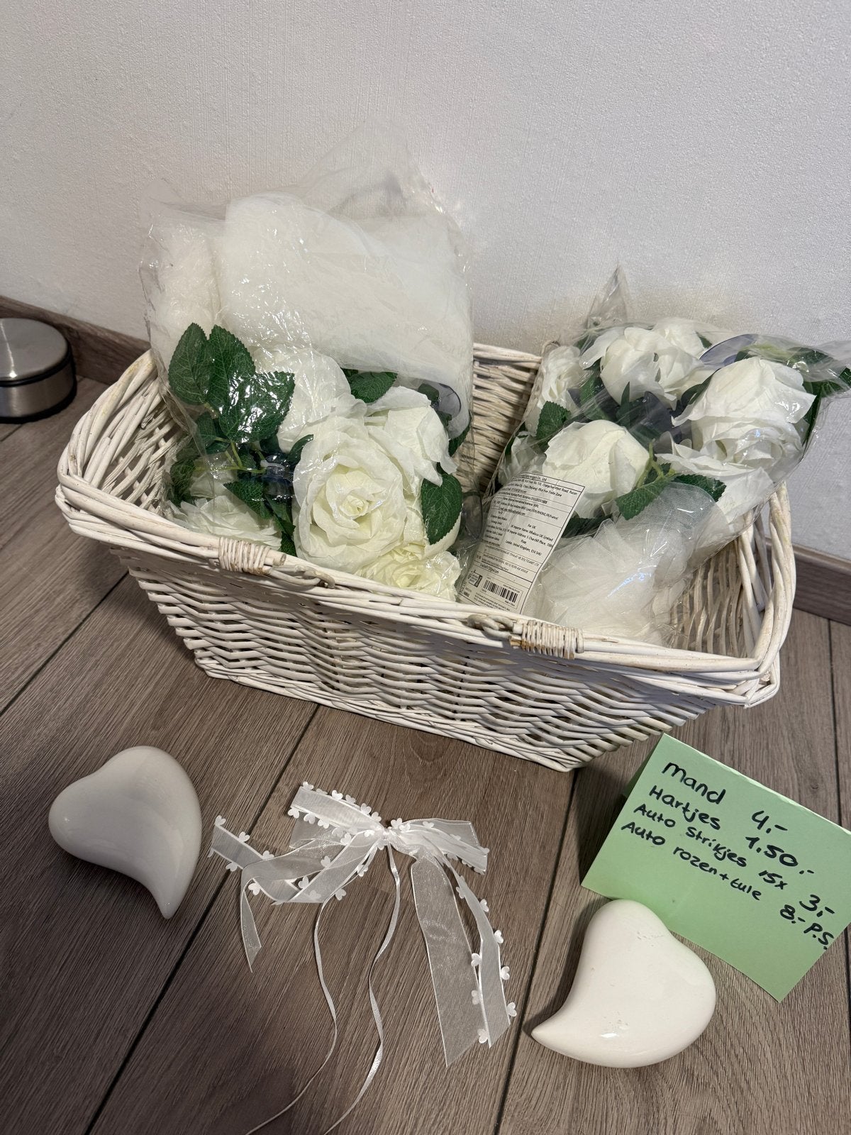 Diverse bruiloft decoratie en benodigdheden, Ophalen of Verzenden, Zo goed als nieuw, Wit, Accessoires