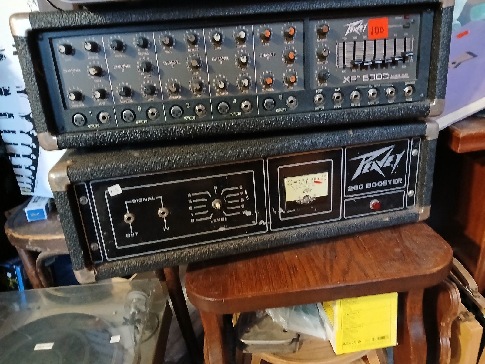 Peavey XR 500C Mixer Amp en 260 Booster - Vintage Set, Ophalen