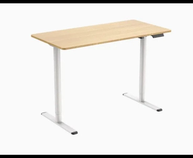 Loctek Elektrisch Zit-Sta Bureau 120x60cm Eiken, Ophalen, Zit-sta bureau, Elektrisch, Hout