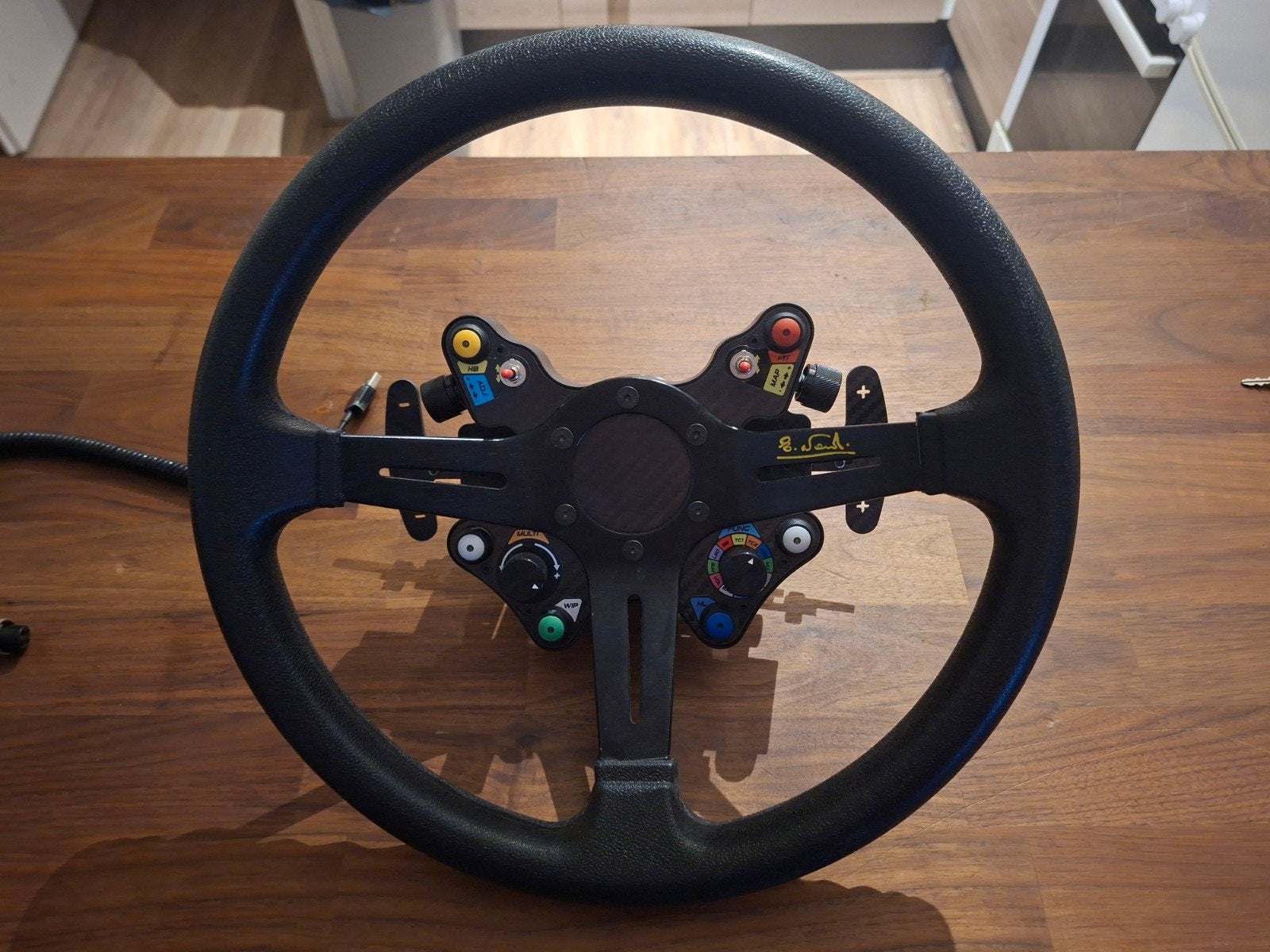 Simracing stuur met quick release voor moza/simagic, Computers en Software, Ophalen, Zo goed als nieuw