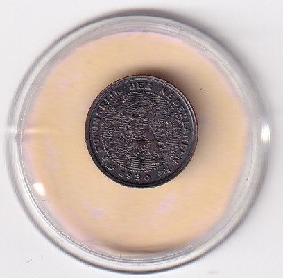 1/2 Cent 1930 met rand deukje, Verzenden, Koningin Wilhelmina, Overige waardes, Losse munt