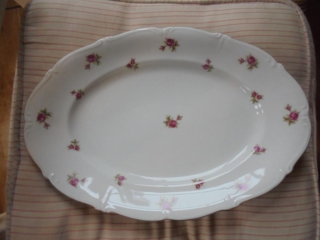 Wunsiedel Bavaria borden, schalen, Soepter. met roze roosjes, Antiek en Kunst, Antiek | Servies los, Ophalen of Verzenden