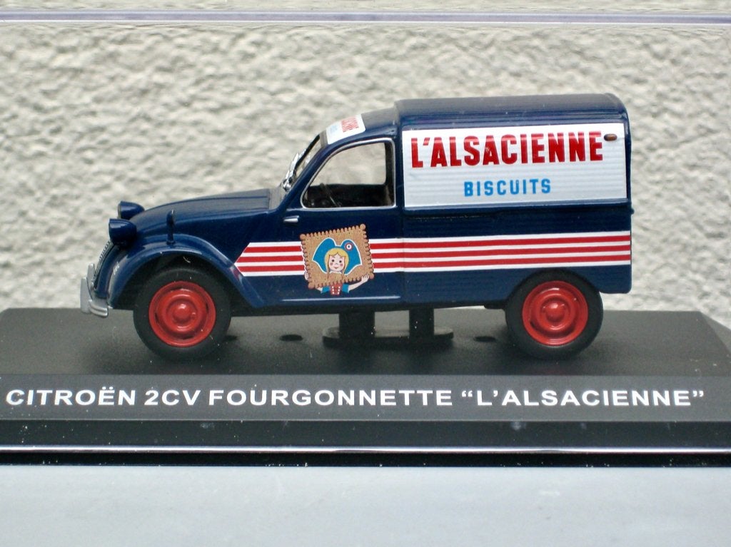 Citroen 2CV bestel L'Asacienne beschuit Altaya 1:43, Ophalen of Verzenden, Nieuw, Auto, Overige merken