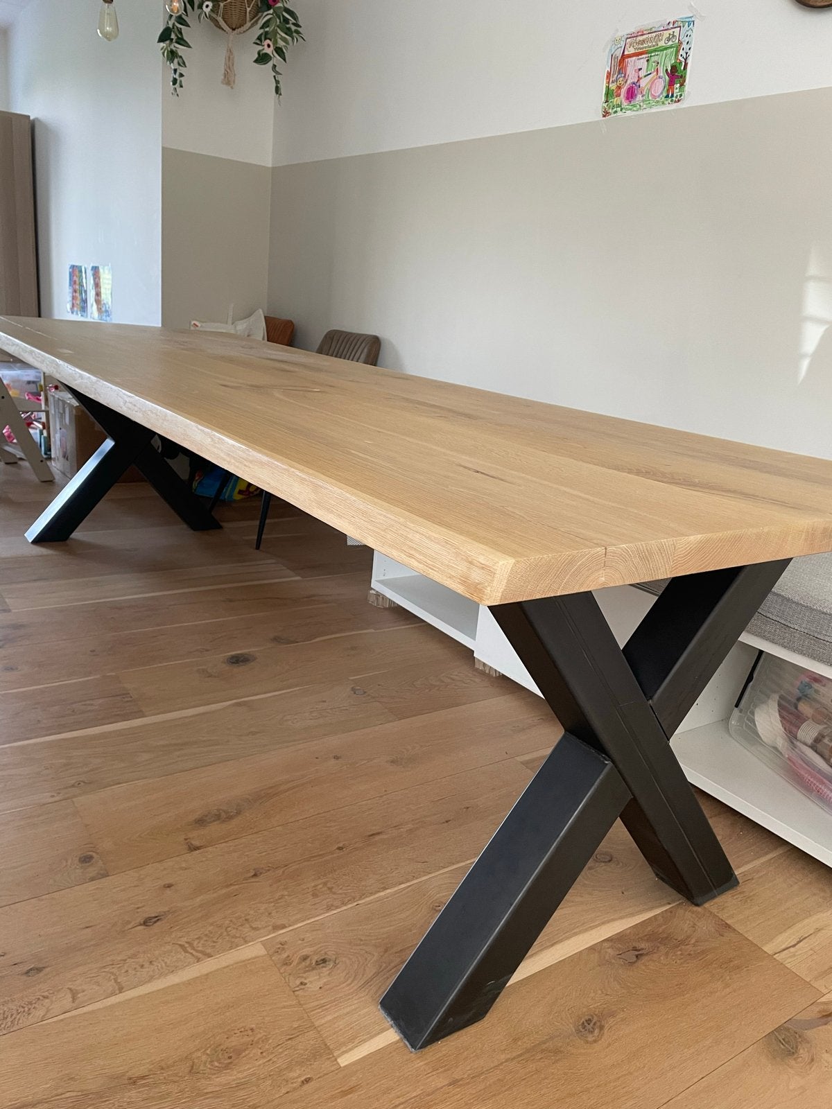 Tafelpoten X-onderstel metaal 74.5cm hoog, Ophalen, Tafelpoot, Gebruikt, 50 tot 100 cm
