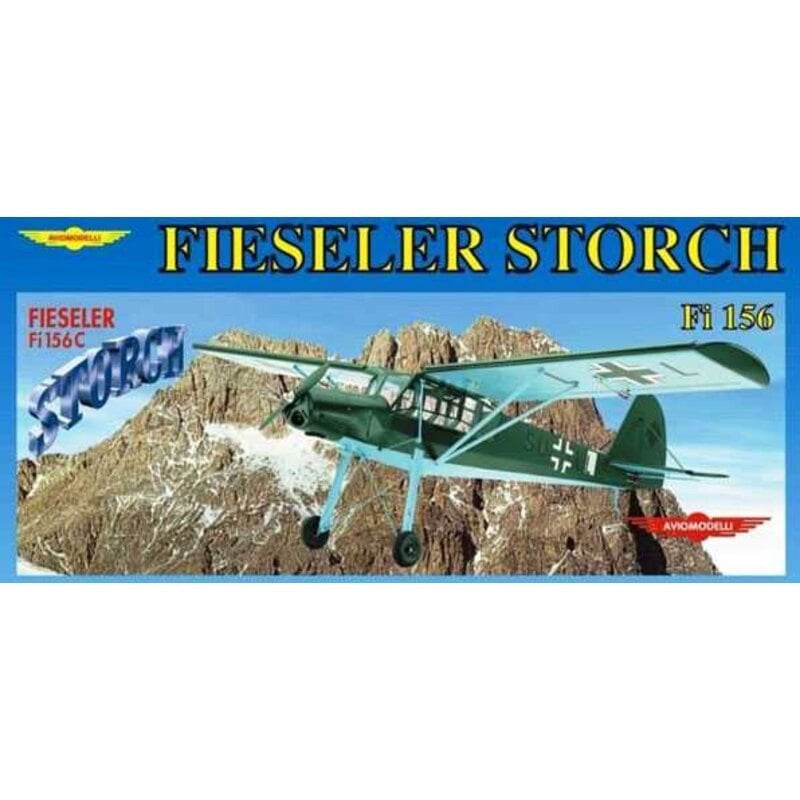Fieseler Storch van Krick Aviomodelli, Overige merken, Verzenden, Zo goed als nieuw, Groter dan 1:72